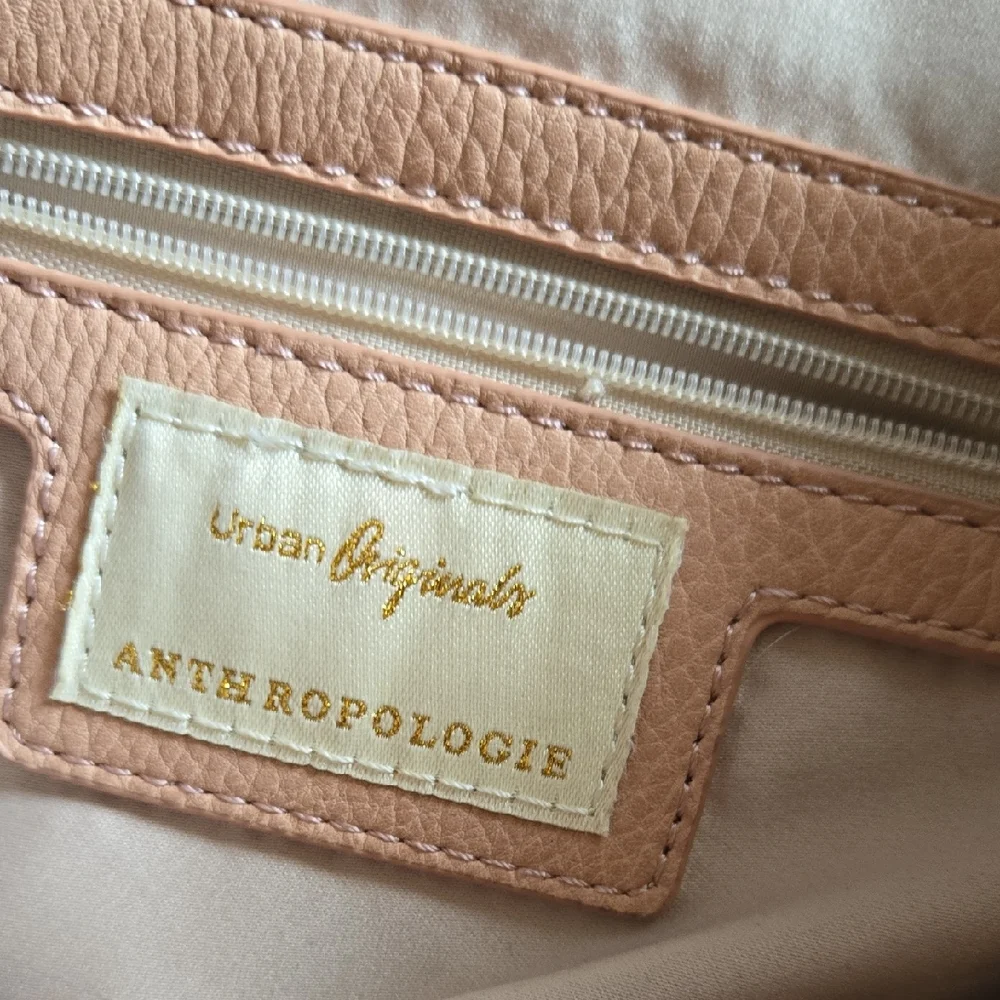 Anthropologie pink/peach shoulder sling bag normcore spring - Picture 7 of 10